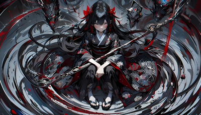 ảnh nền anime nữ 4k huyền bí