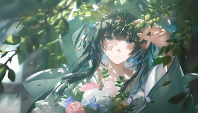 ảnh nền anime nữ 4k an nhiên