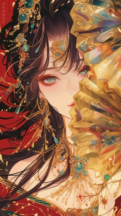 ảnh nền anime nữ cổ trang huyền ảo