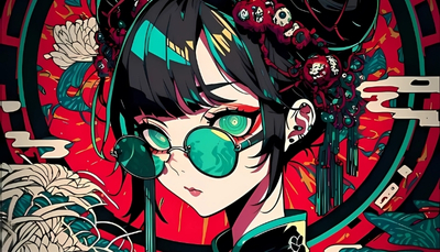 ảnh nền anime nữ ngầu tuyệt đẹp