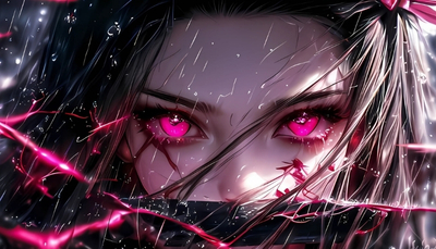 ảnh nền anime nữ ngầu huyền bí