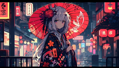 ảnh nền anime nữ cổ trang hiền hòa