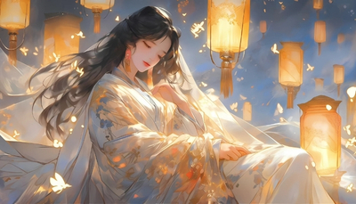 ảnh nền anime nữ cổ trang mộng ảo