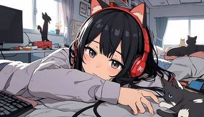 ảnh nền anime nữ buồn lo lắng