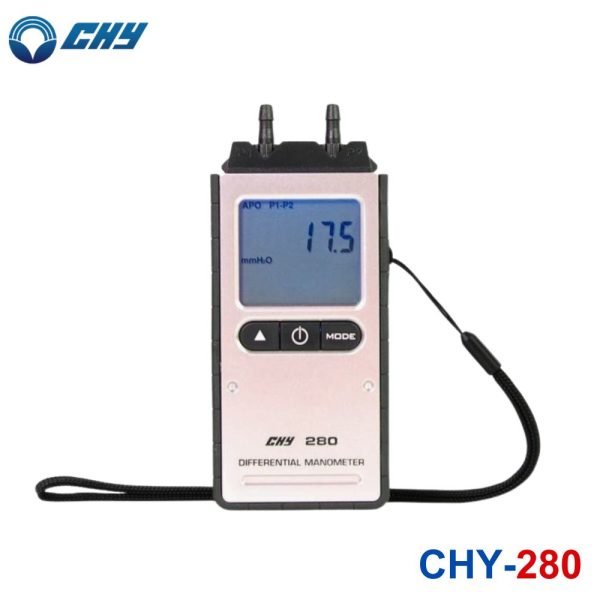 Máy đo áp suất không khí CHY CHY-280, máy đo chênh lệch áp suất CHY 280, CHY 280 Differential Manometer