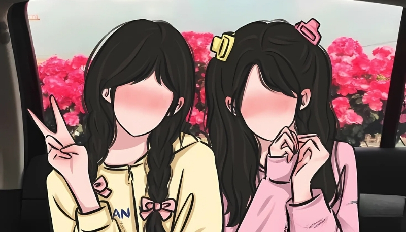 nền bạn thân cute đẹp lung linh