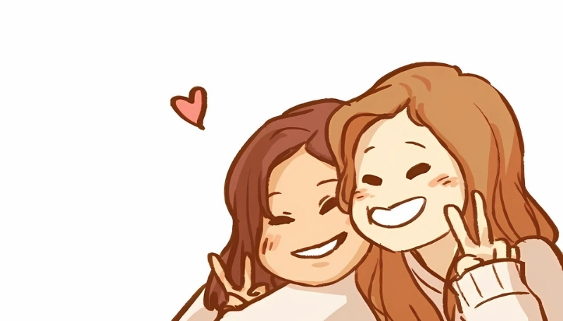 ảnh nền bạn thân nữ xinh xắn cute đẹp 4K