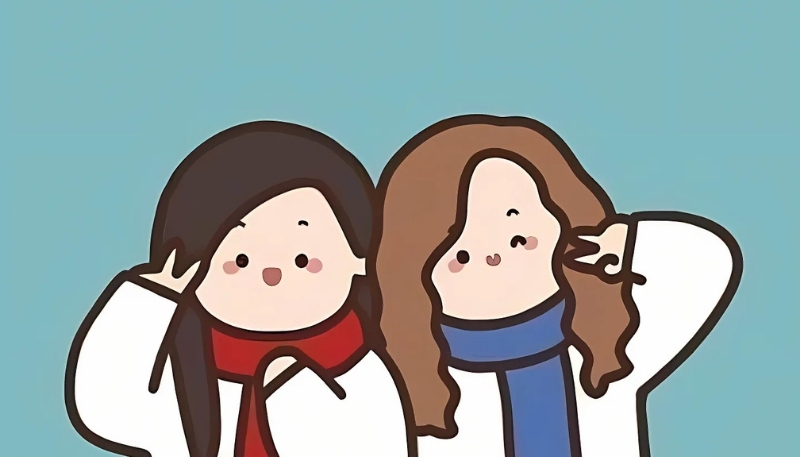 nền bạn thân nữ xinh xắn đáng yêu sắc nét