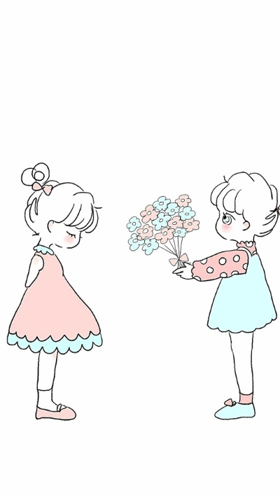 wallpaper bạn thân chibi lung linh dễ thương