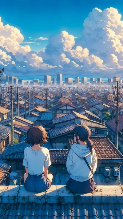 hình đôi bạn thân anime đáng yêu full HD