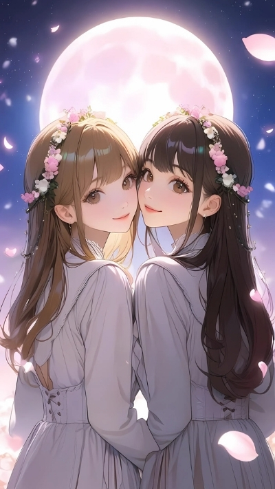 avatar đôi cho bạn thân nữ dễ thương 4K