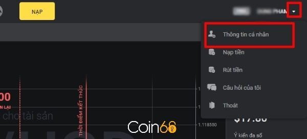 Hướng dẫn giao dịch trên Binomo