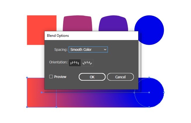 Hướng dẫn chi tiết cách sử dụng Blend Tool trong Illustrator