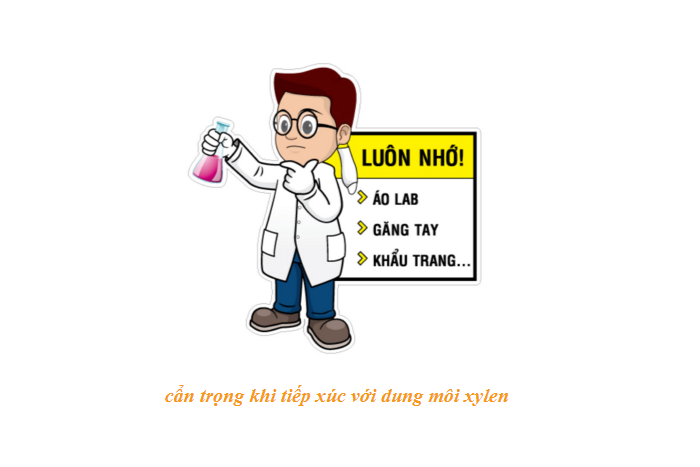 Dùng đồ bảo hộ khi tiếp xúc với Xylene