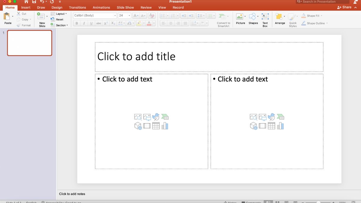 Cách thêm slide layout