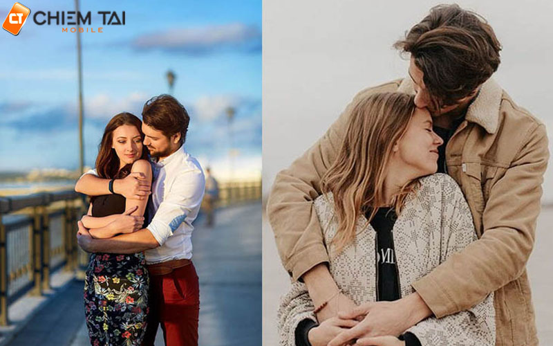 Cách tạo dáng cặp đôi khi ôm từ phía sau