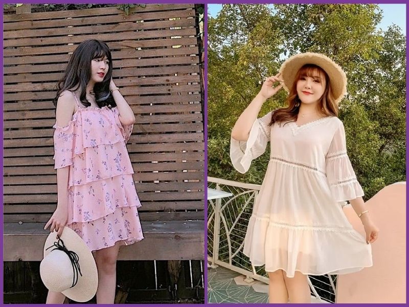 cách phối đồ đi biển cho nữ béo