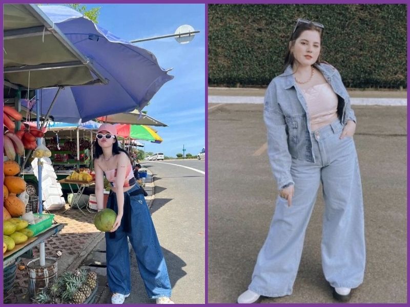 cách phối đồ đi biển cho nữ béo