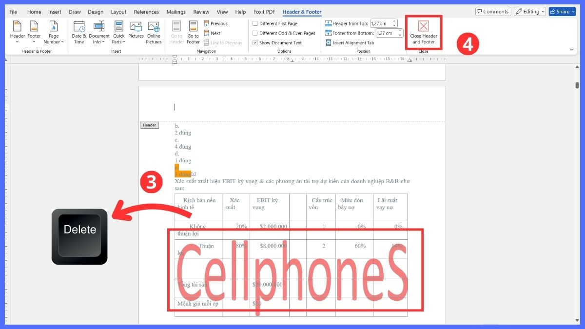 Cách xử lý các loại watermark cứng đầu trong Word 6