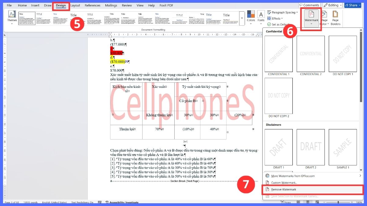 Cách xử lý các loại watermark cứng đầu trong Word 9