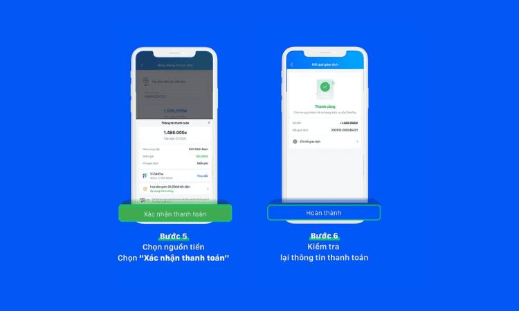 thanh toán tiền điện online qua ứng dụng ZaloPay