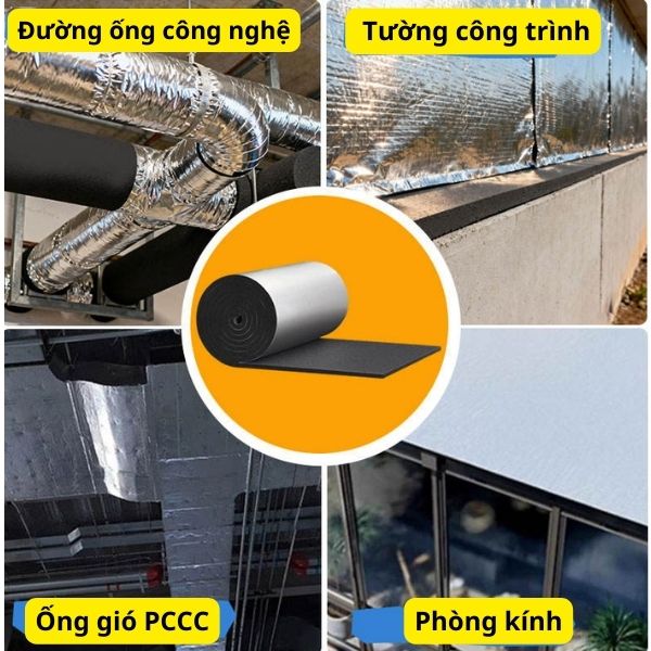 Ứng dụng của xốp bảo ôn cách nhiệt cao su lưu hóa