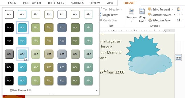 Chọn kiểu bạn muốn sử dụng.