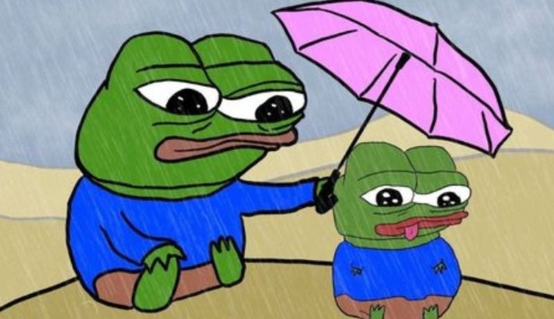 Meme ếch xanh cô đơn