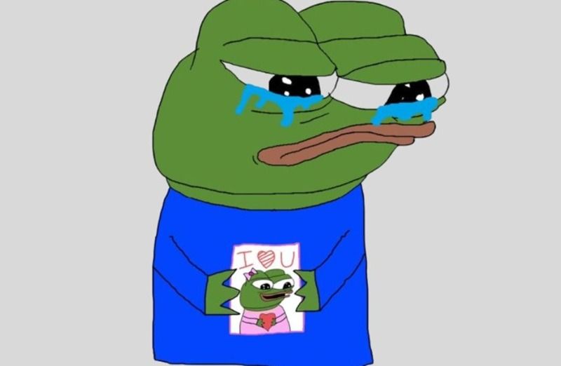 Meme ếch xanh cô đơn