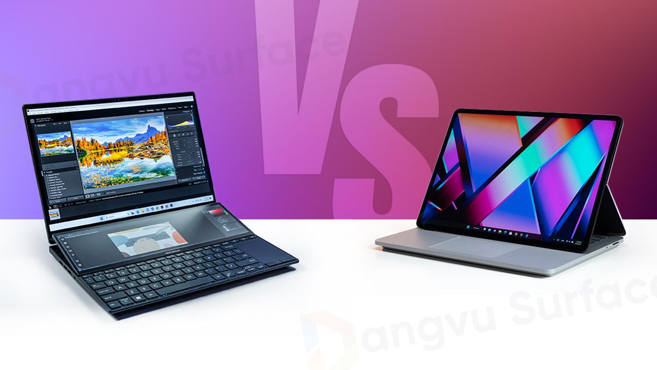 Zenbook Pro 14 Duo OLED UX8402 và Surface Laptop Studio: Đâu là thiết bị phù hợp cho bạn