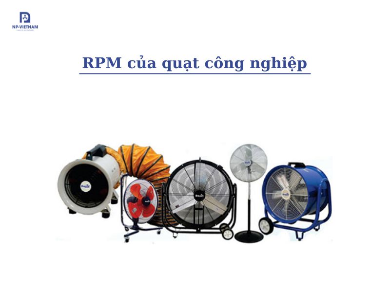 RPM của quạt công nghiệp trong thực tế