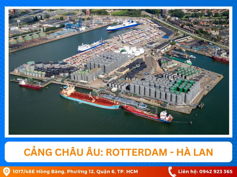 cang bien rotterdam ha lan chau au