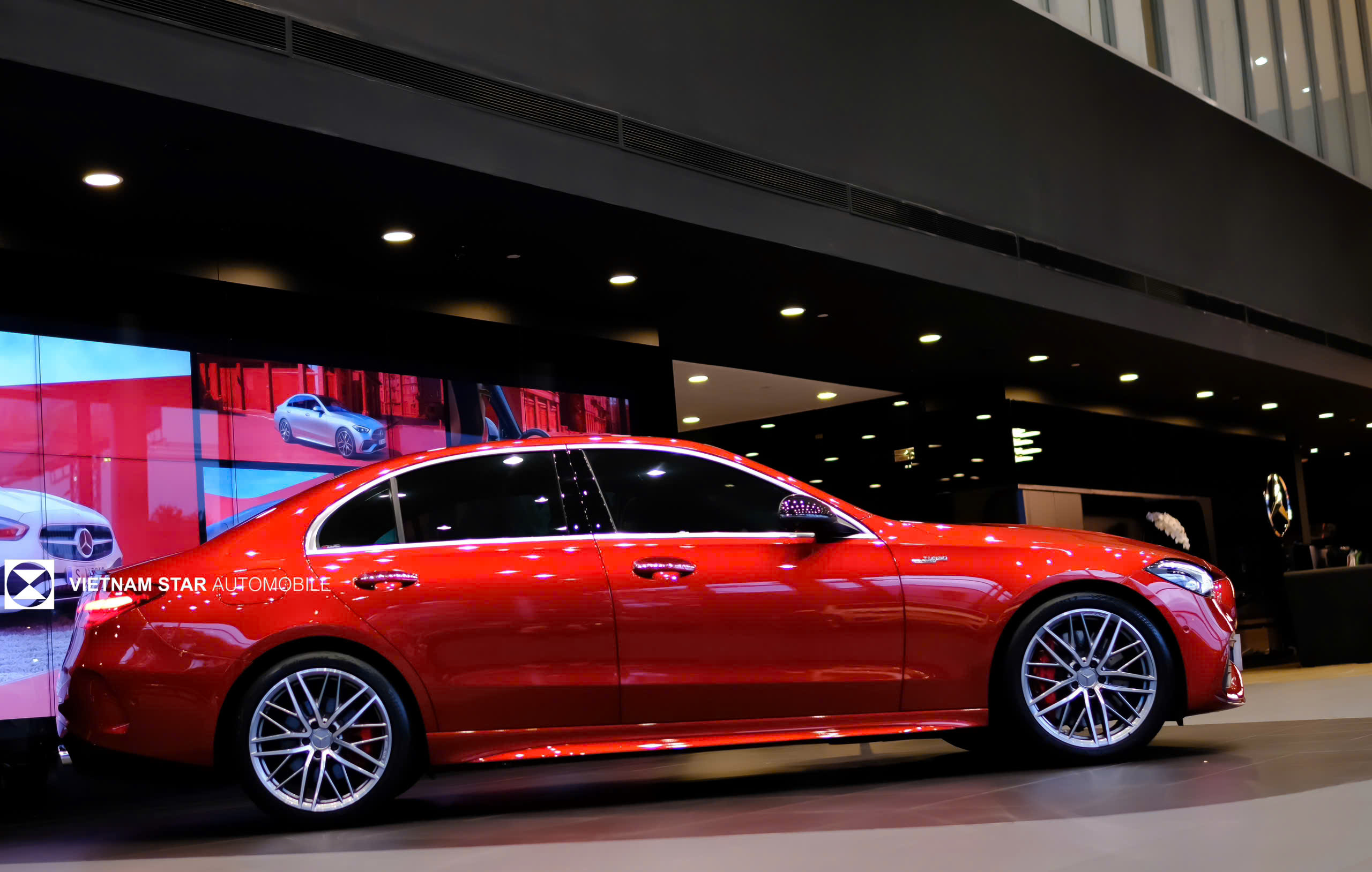 mâm xe amg hợp kim đa chấu 19 inch thiết kế độc quyền cho c43 4matic