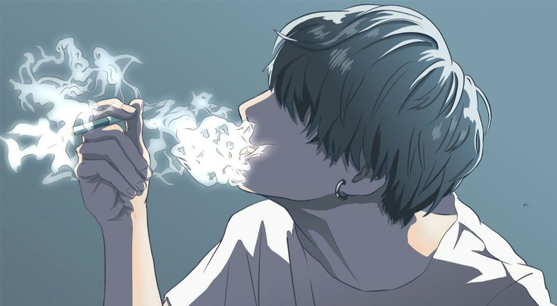 Nhân vật trong ảnh anime thường có ánh mắt vô hồn, nhìn xa xăm