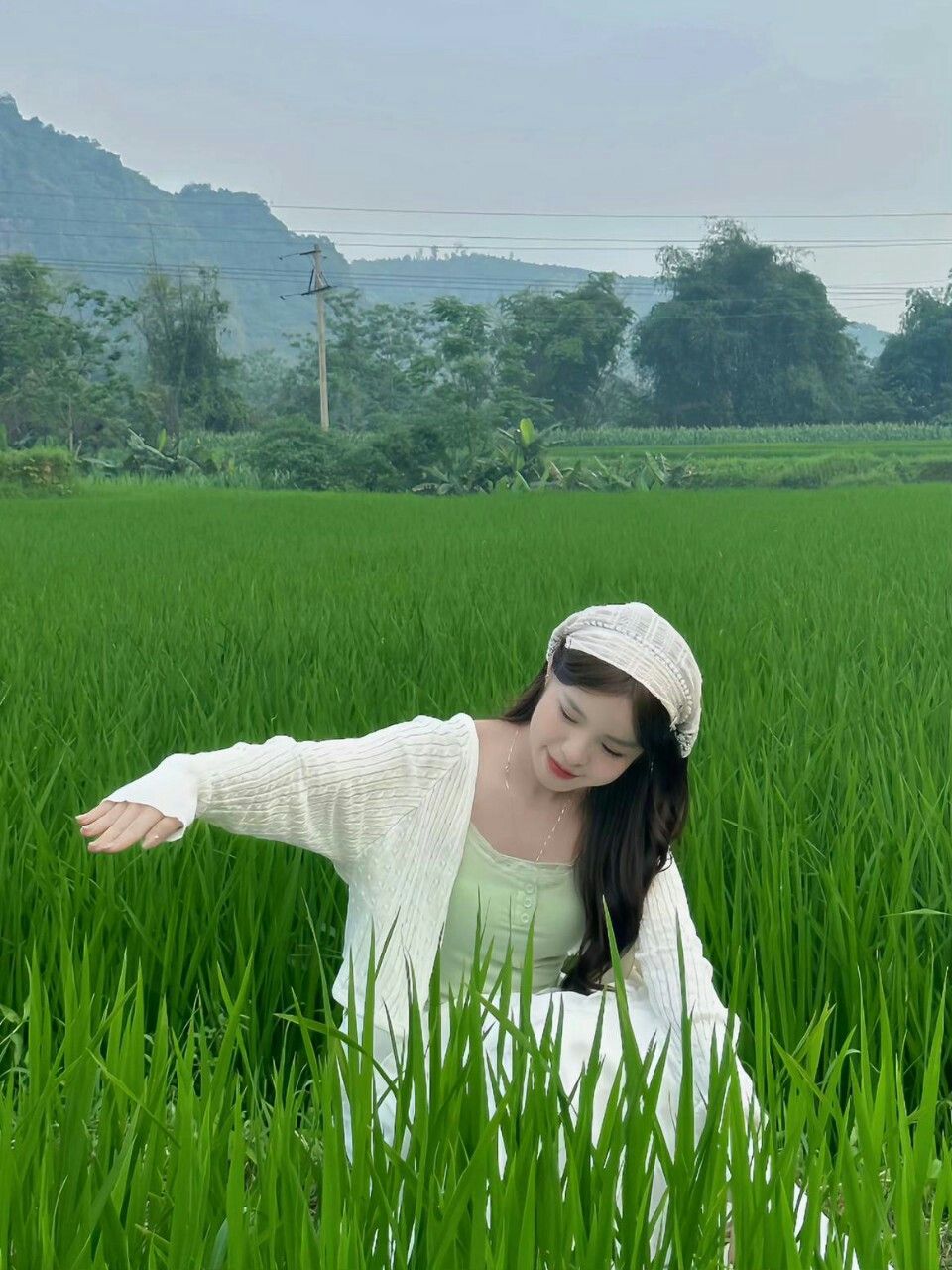 Tạo dáng để có ảnh đồng quê đẹp