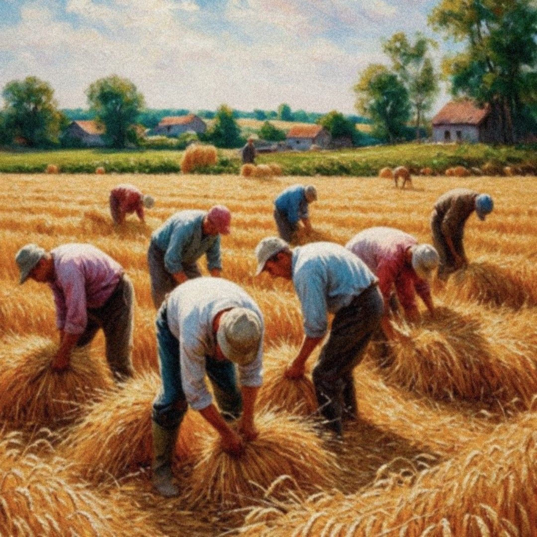 Hình ảnh đồng quê đẹp nhất là khi lúa chính rộ được cắt