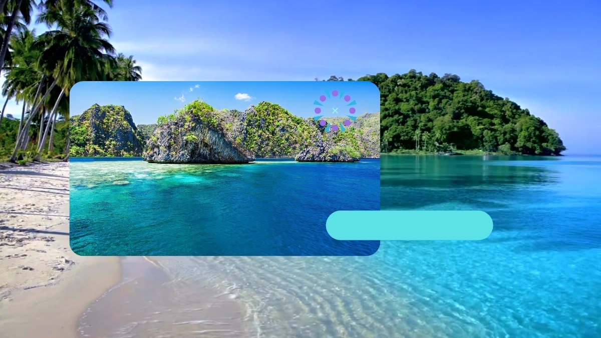 Hình nền PowerPoint cảnh biển nên thơ