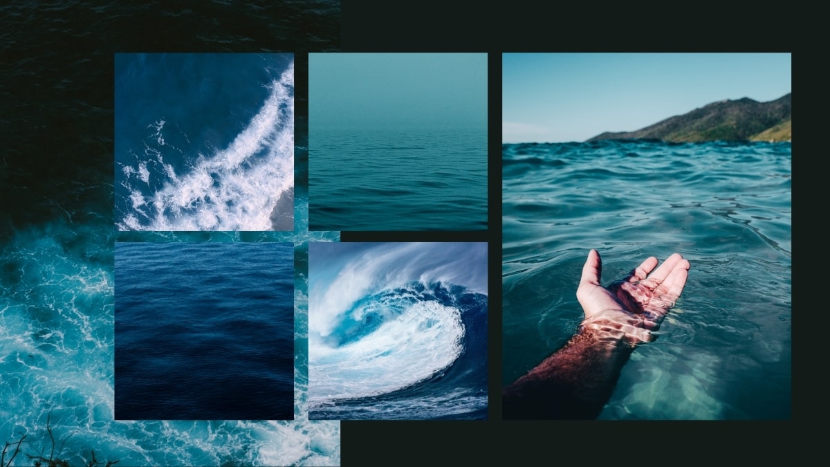 Hình nền PowerPoint biển sáng tạo