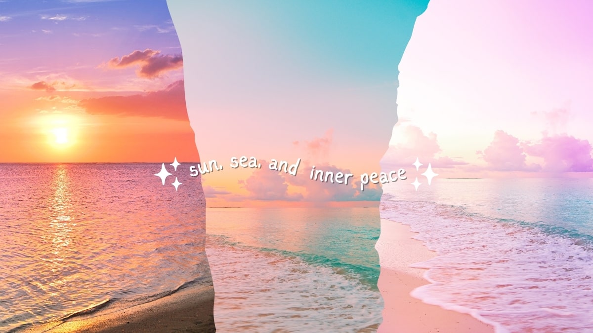 Hình nền PowerPoint biển pastel đẹp mắt