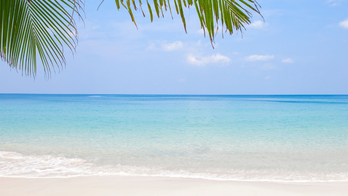 Hình nền PowerPoint biển trong lành