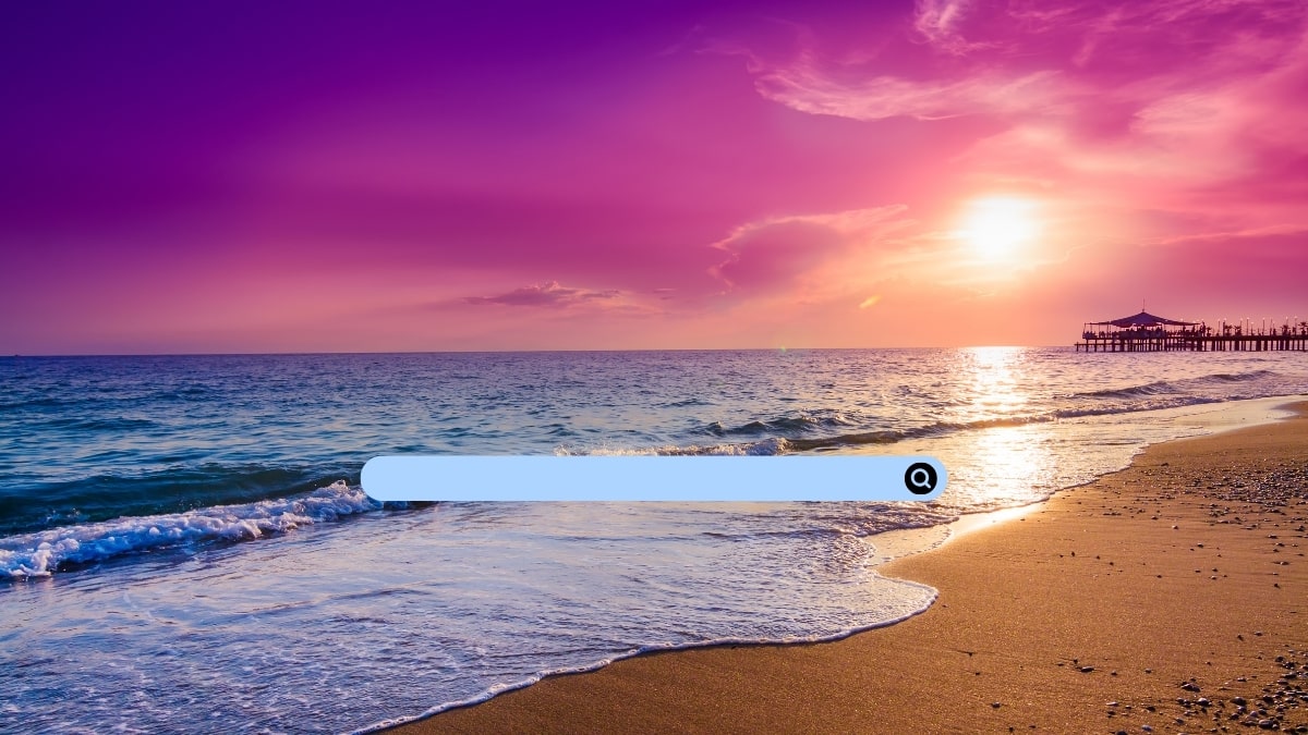 Hình nền PowerPoint biển hoàng hôn đẹp mắt