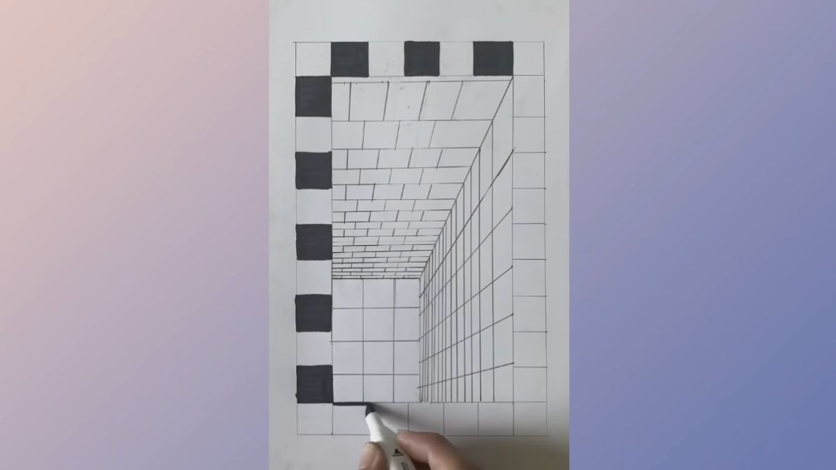 Hướng dẫn vẽ tranh 3D đẹp ấn tượng bước 4