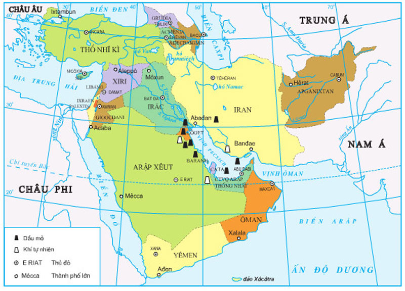 Phần lớn dân cư khu vực Tây Nam Á theo đạo nào?