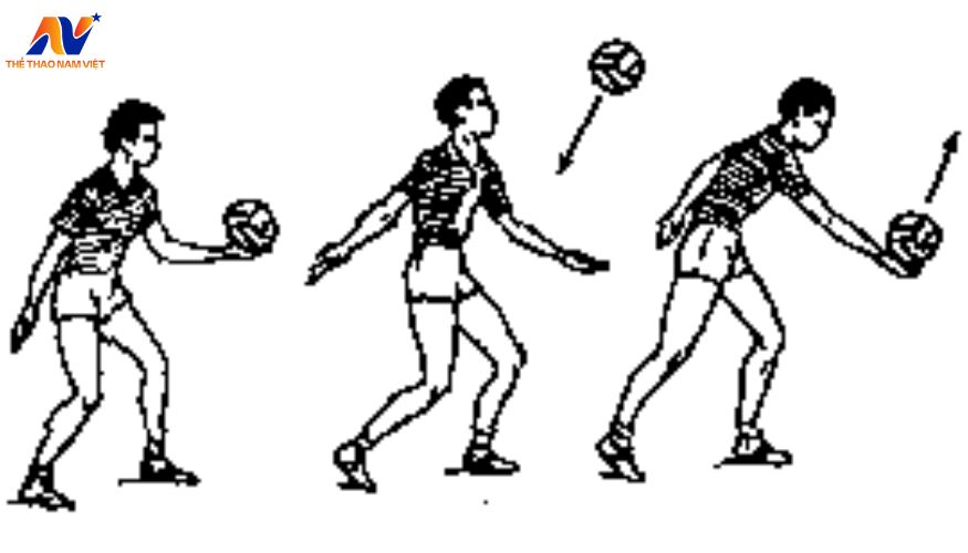 Hướng dẫn cách phát bóng chuyền thấp tay chính diện đúng kỹ thuật