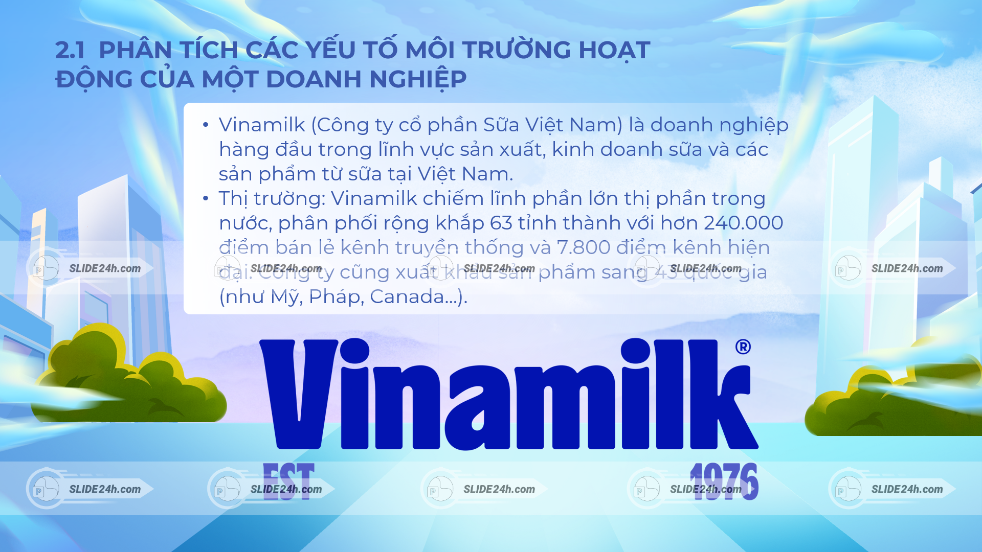 giới thiệu vinamilk