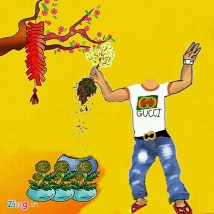 Ảnh meme Tết dễ thương khiến người xem mỉm cười ngay lập tức