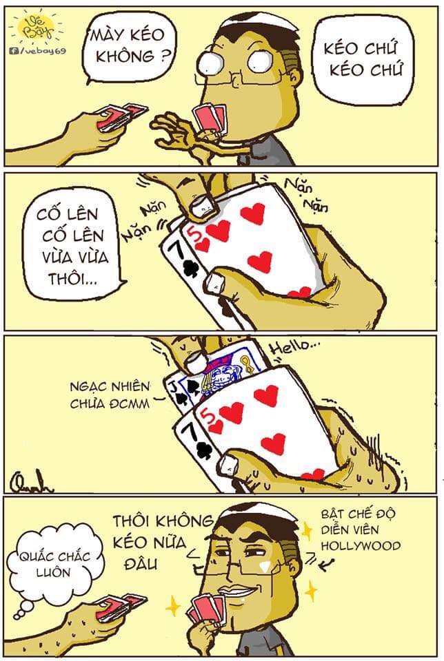 Meme Tết đánh bài