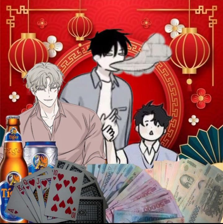 Ảnh meme Tết rực rỡ làm bừng sáng bầu không khí sum họp gia đình