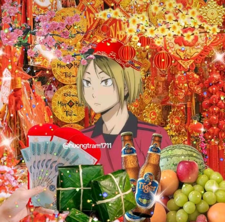 Ảnh meme Tết vui nhộn thể hiện tinh thần lạc quan đầu xuân