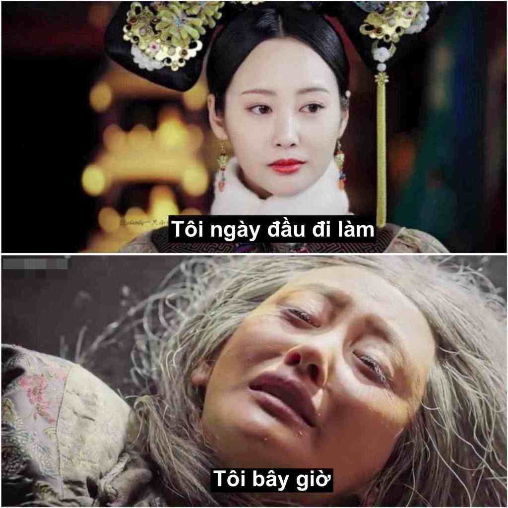 Meme ngoài khóc trong cười